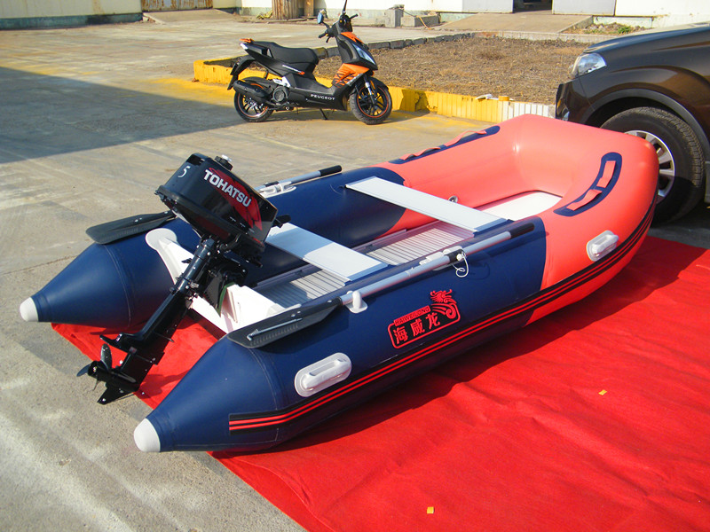 3米铝合金地板冲锋舟充气皮划艇